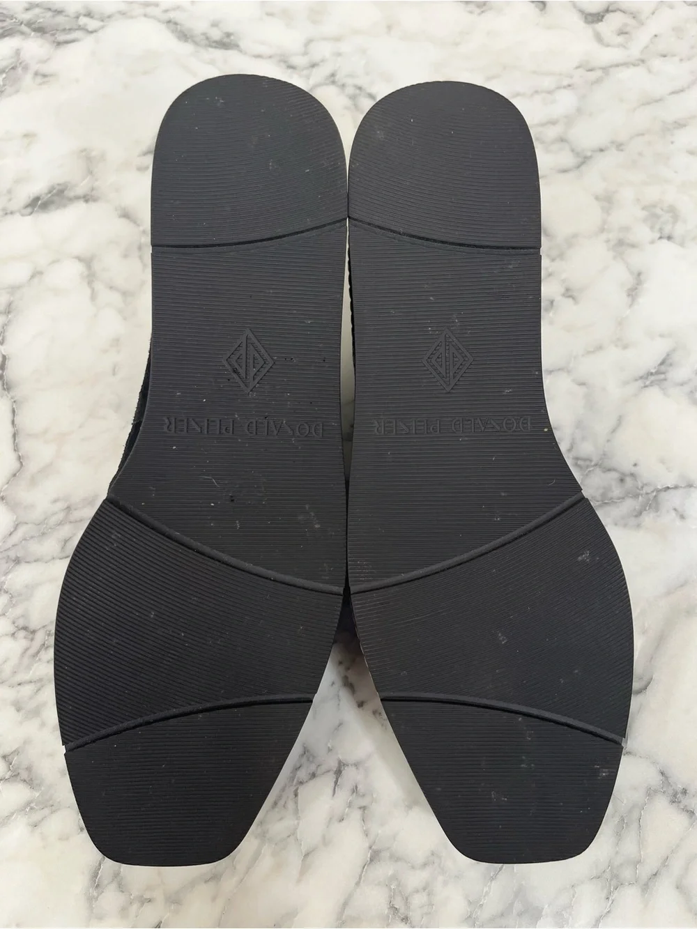 DONALD PLINER Wallis Platform Wedge Loafer In Black Suede Size 9